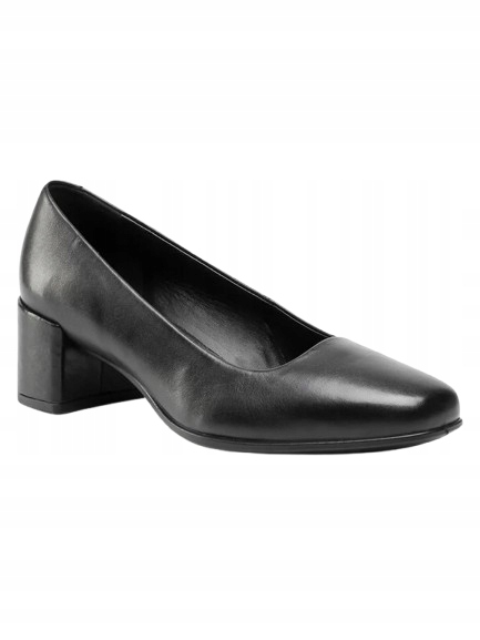 Ecco Dámské Polobotky Shape Squared Černé Kožené 35 J1J