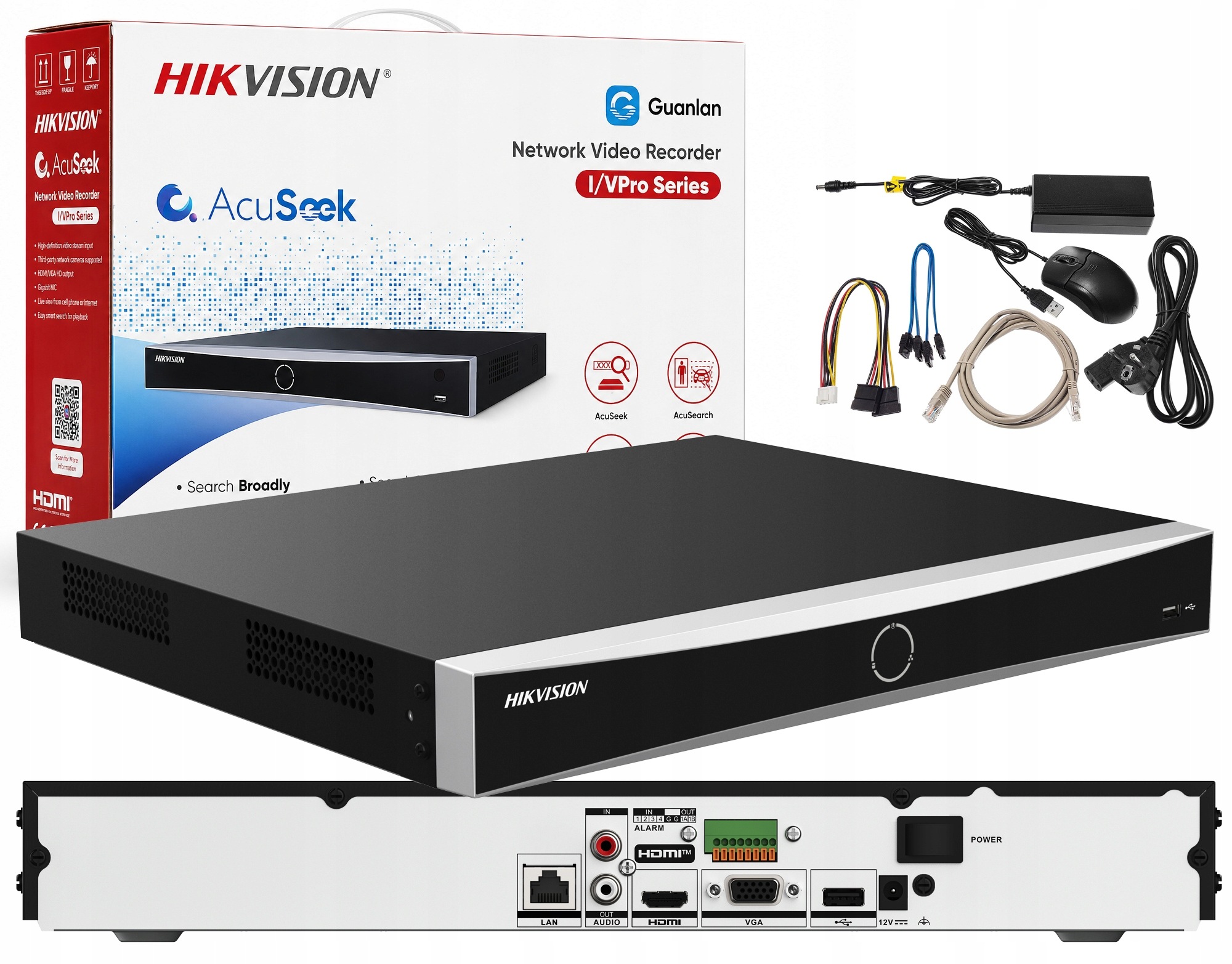 Rekordér Hikvision DS-7616NXI-K2/VPro AcuSeek AcuSearch 16 kanálov