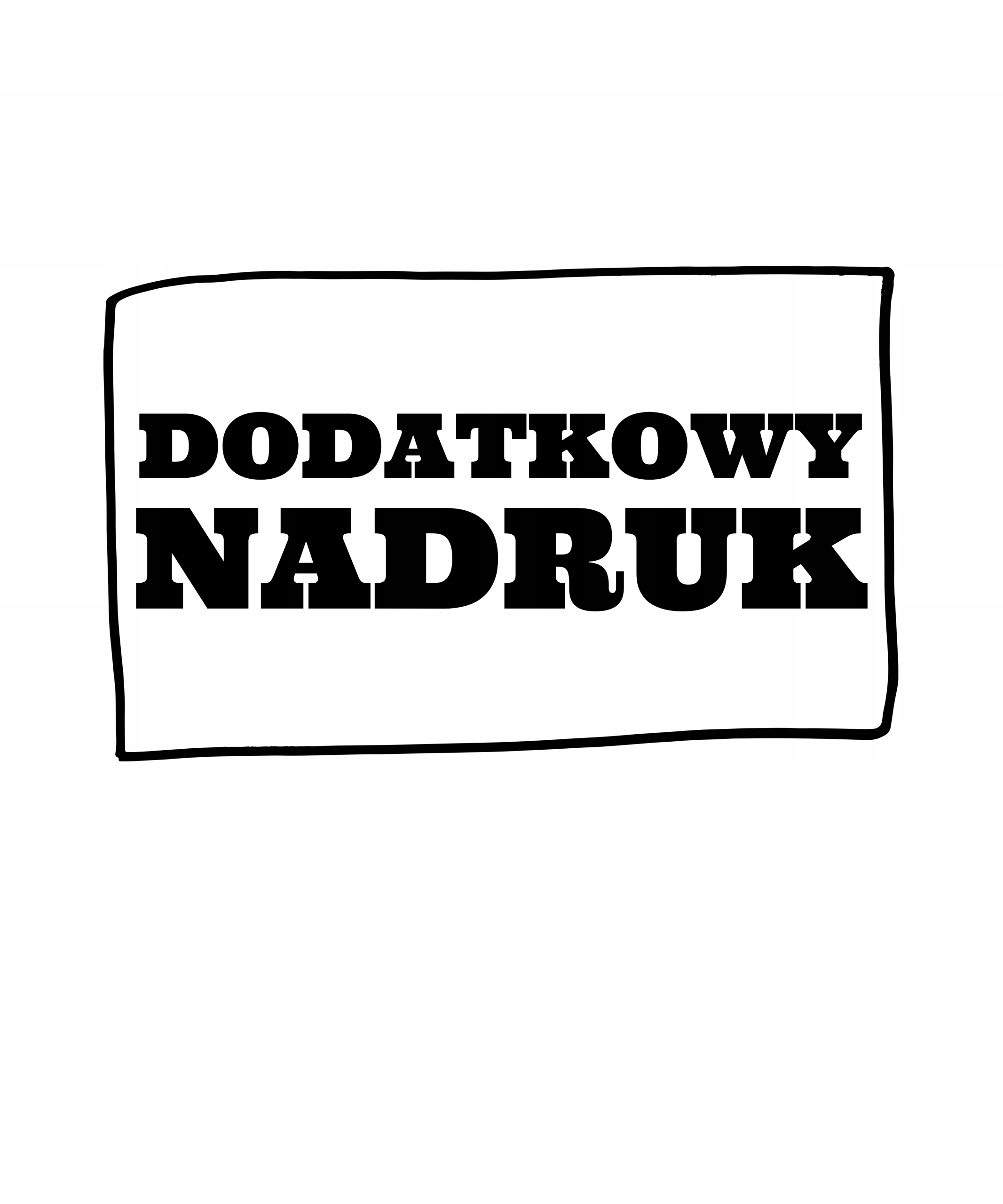 

Dodatkowy Twój Nadruk Na Koszulce Tył Rękaw Opcja