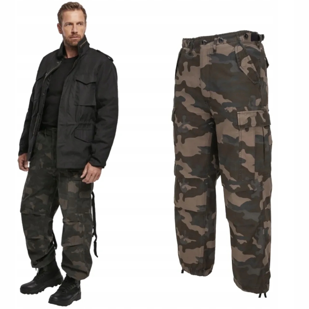 Pánské dlouhé kalhoty Brandit M65 Vintage Darkcamo L