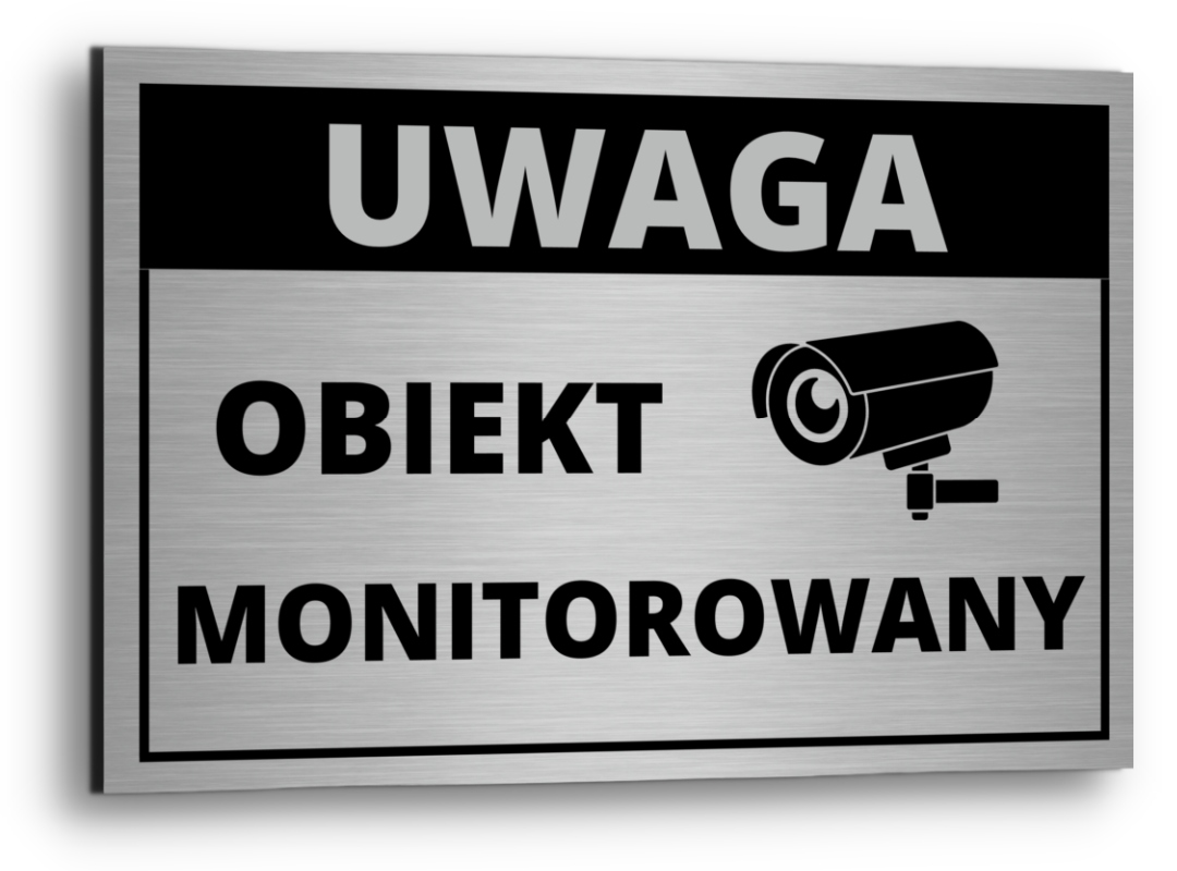 

Tabliczka Obiekt Monitorowany Aluminium Monitoring