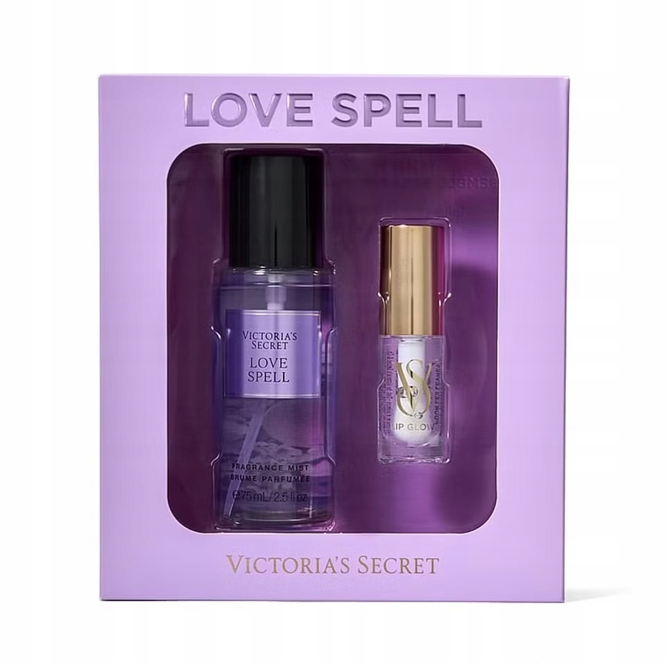 Sada Victoria’s Secret Love Spell Mlha 75 ml olej na rty 3,2 g