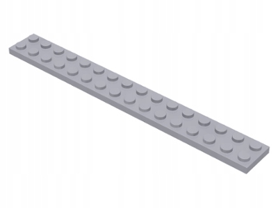 

Lego Light Bluish Gray Plate 2 x 16 4282 1 szt