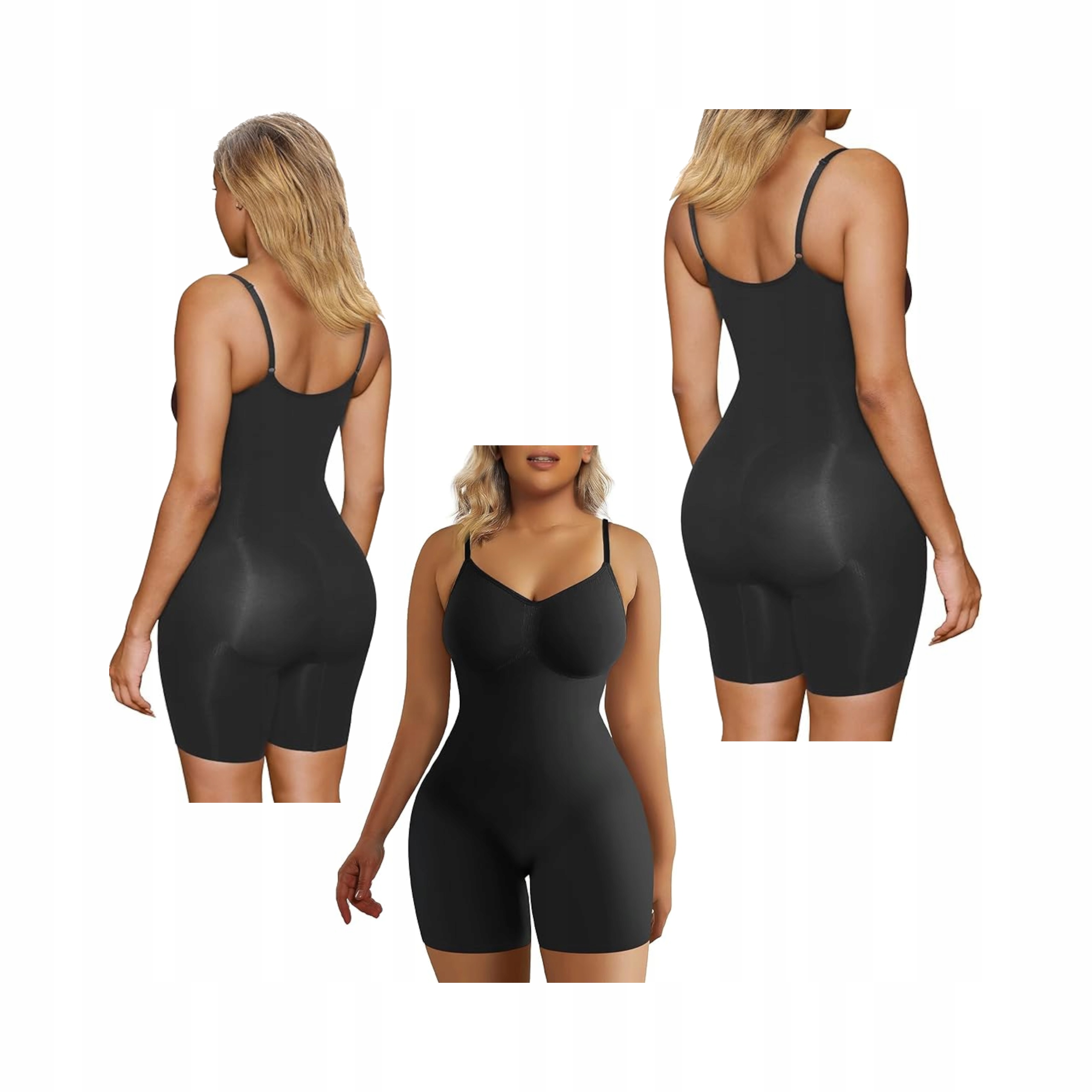 Dámské Modelovací Spodní Prádlo Shaperx Body Zvedající Zadek Černá L/XL
