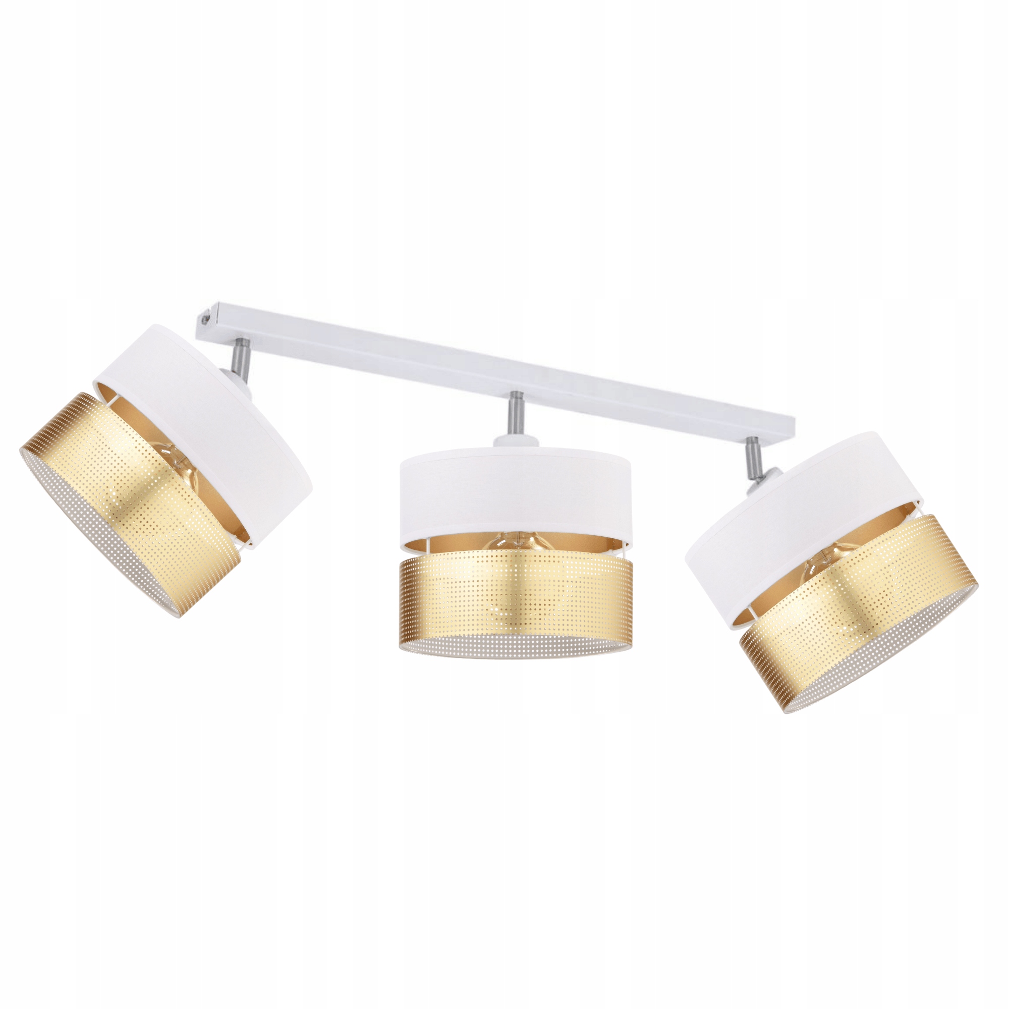 Stropné Svietidlo Nastaviteľný Tienidlo S Dierkami Zlatý E27 Led Biela Ažurová