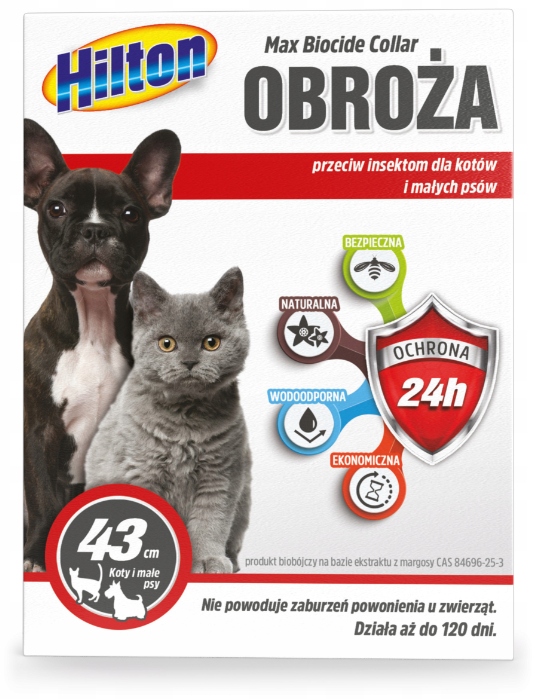 

Hilton Obroża Przeciw Insektom dla Psa 43cm 120dni