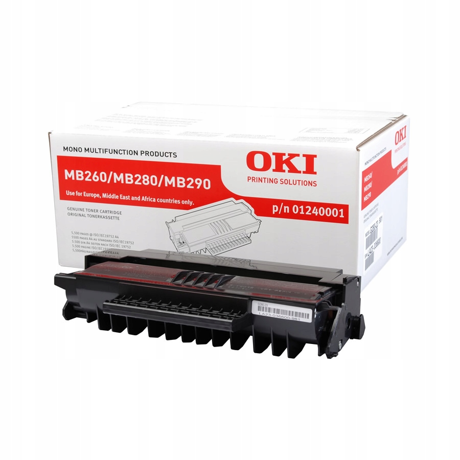 Toner Oki MB260 01240001 K Originál Black MB260 MB280 MB290