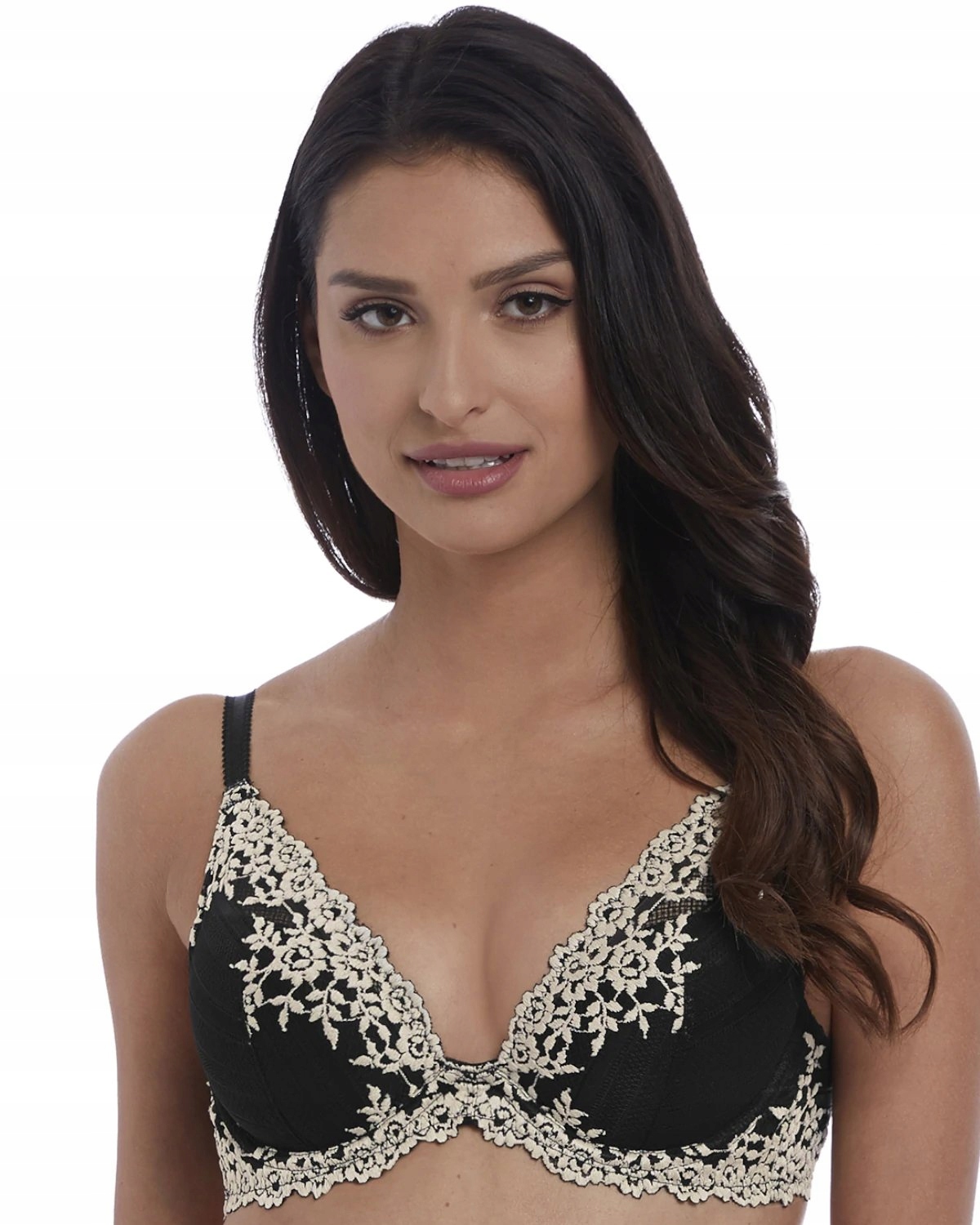 Embrace Lace podprsenka s plunge černá