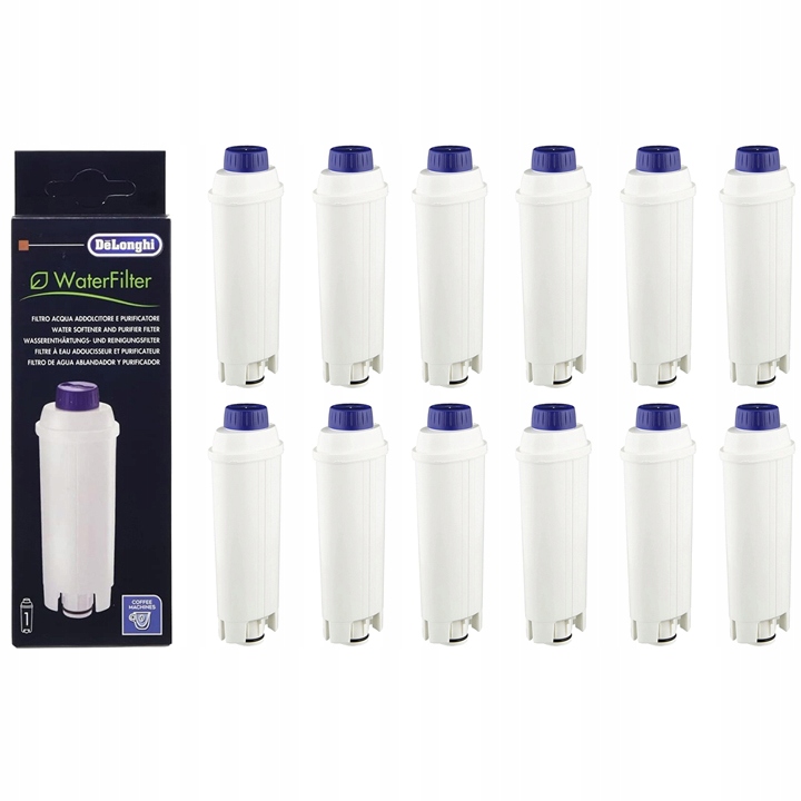 Filtr do wody Wkład Ecam Delonghi 5513292811 SER3017 DLSC002 Oryginał 12szt