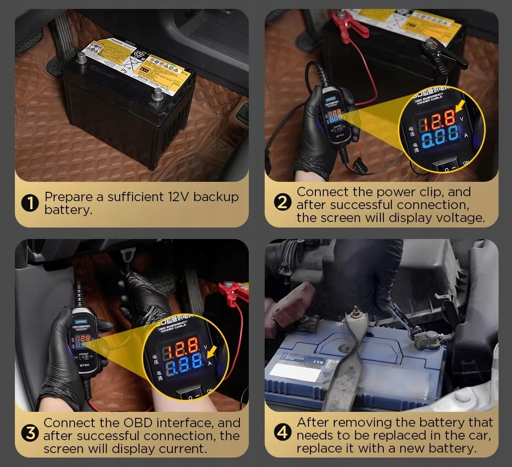 Antyreset PODTRZYMANIE NAPIECIA ECU RADIA wymianie akumulatora przekaźników Natężenie maksymalne 3 A