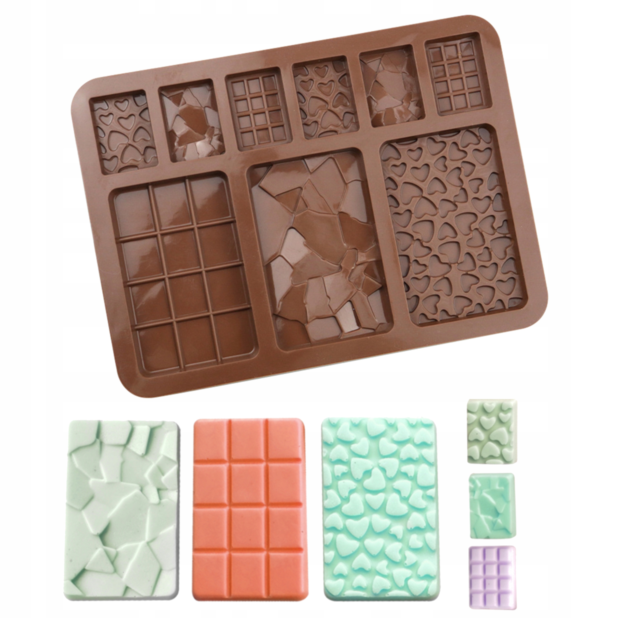 

Forma silikonowa do wosku tart tabliczki czekolady