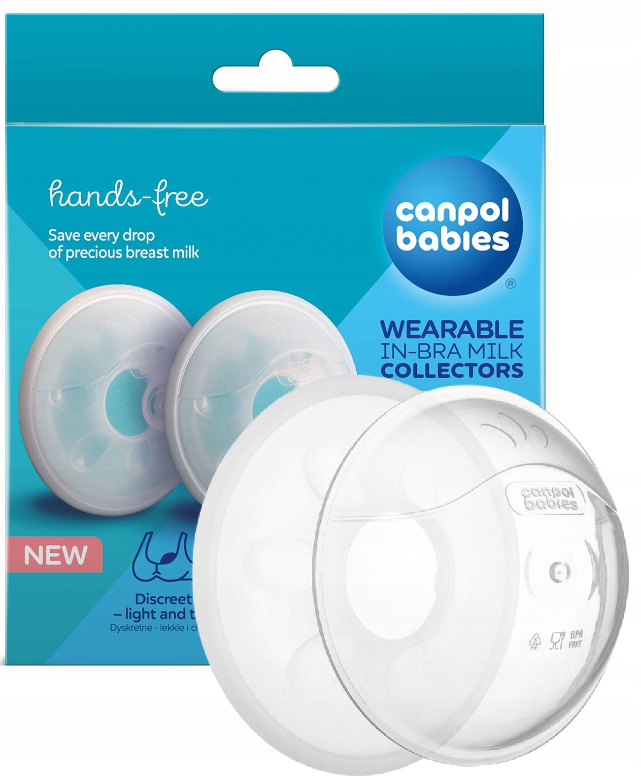 CANPOL KOLEKTORY MLEKA MUSZLE LAKTACYJNE DO 50ml POKARMU 2szt 1/700