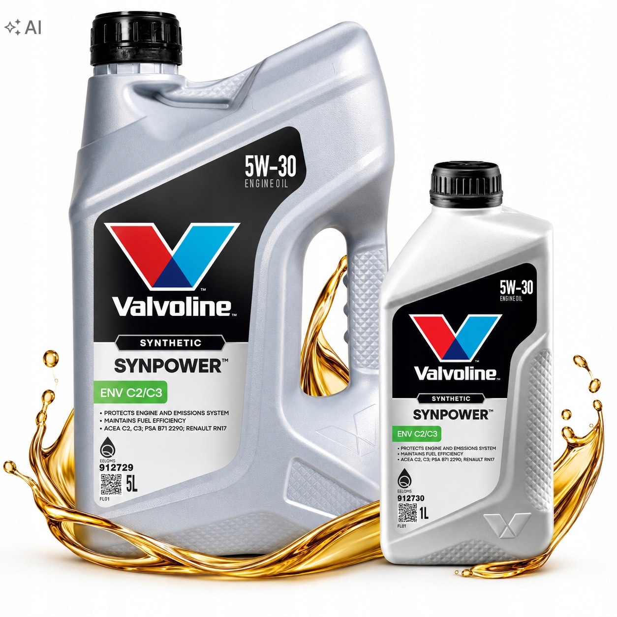 Valvoline Synpower Env C2/C3 5W30 6L (5L+1L) Mb 229.52 RN17 Psa B71 2290