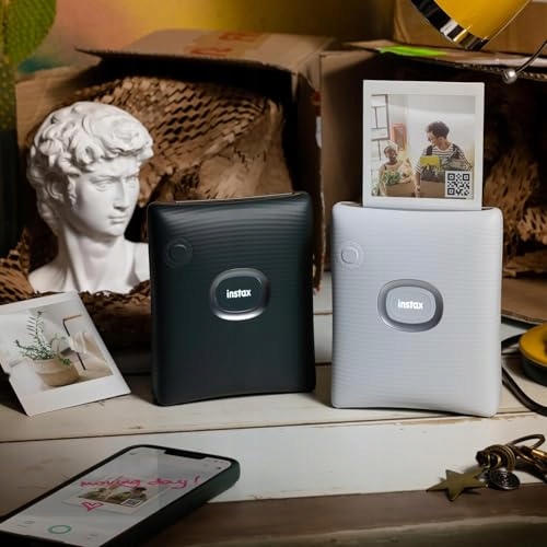 INSTAX Aparat Fotograficzny Square Link Ash White Kolorowy Druk — miniatura 4