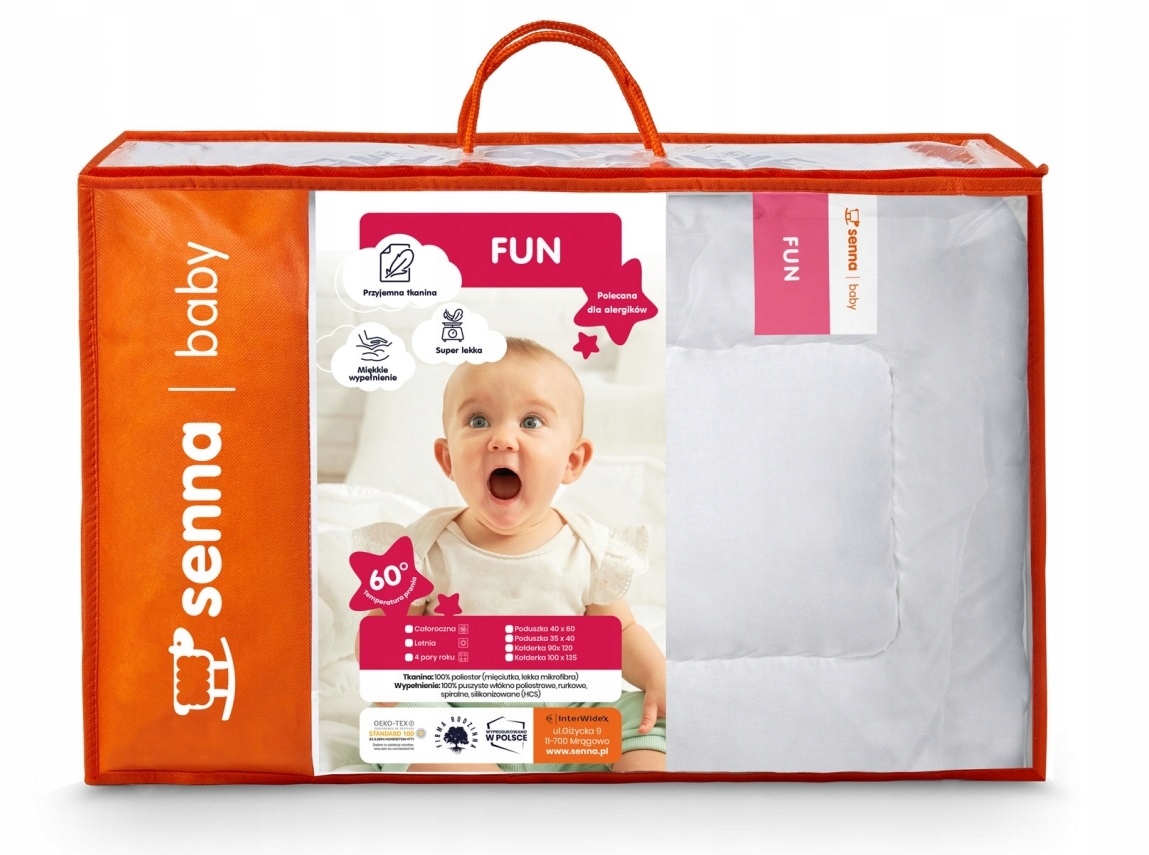 

Antyalergiczna kołdra dziecięca Fun 100x135 Zestaw