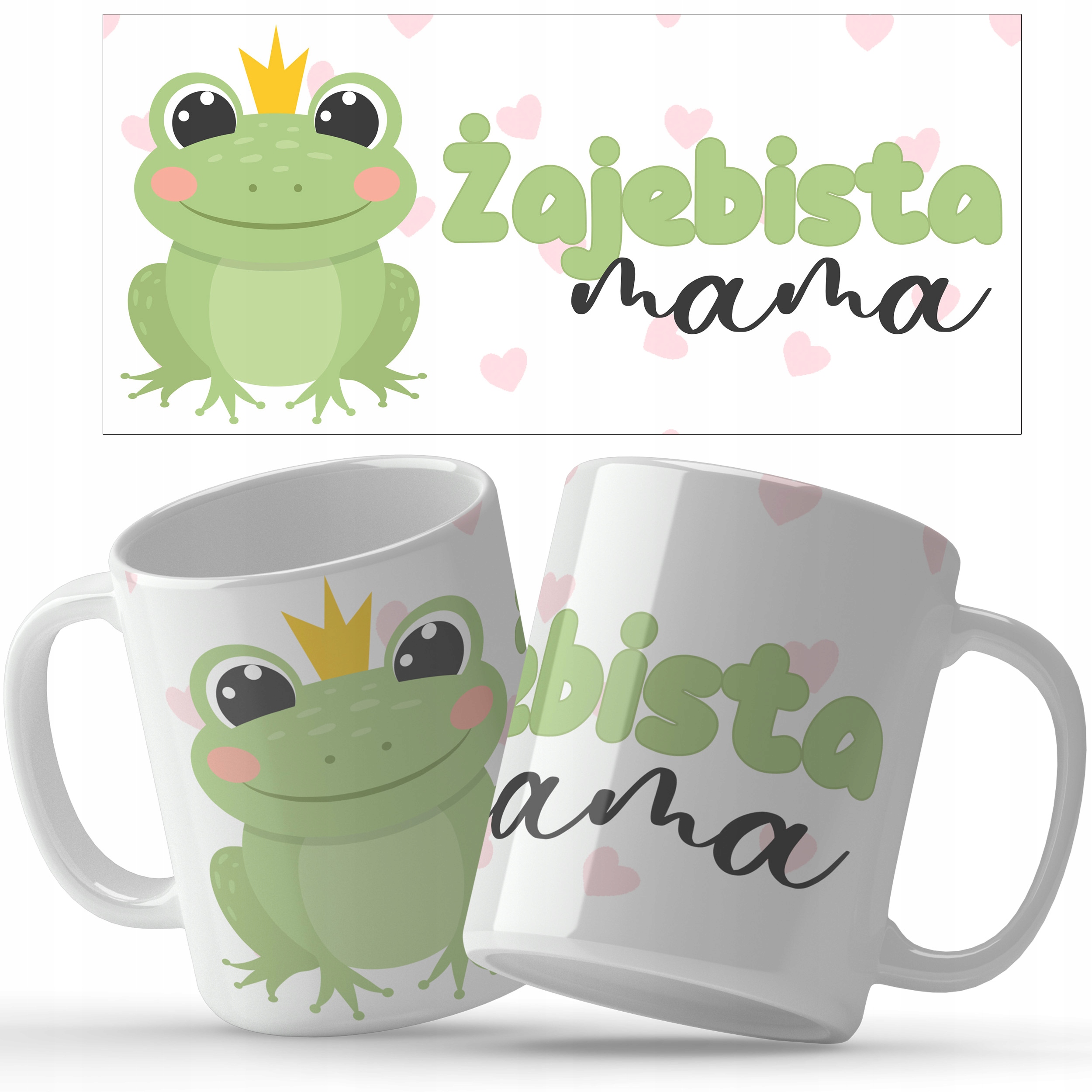 

Kubek Biały Dla Mamy Żajebista Mama Wz