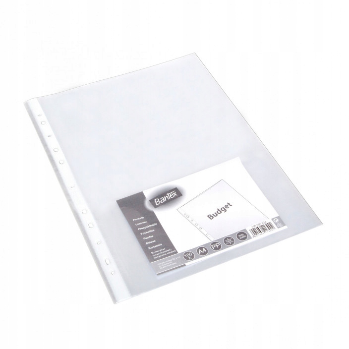 

Koszulki groszkowe Bantex Budget A4 35mic 100szt