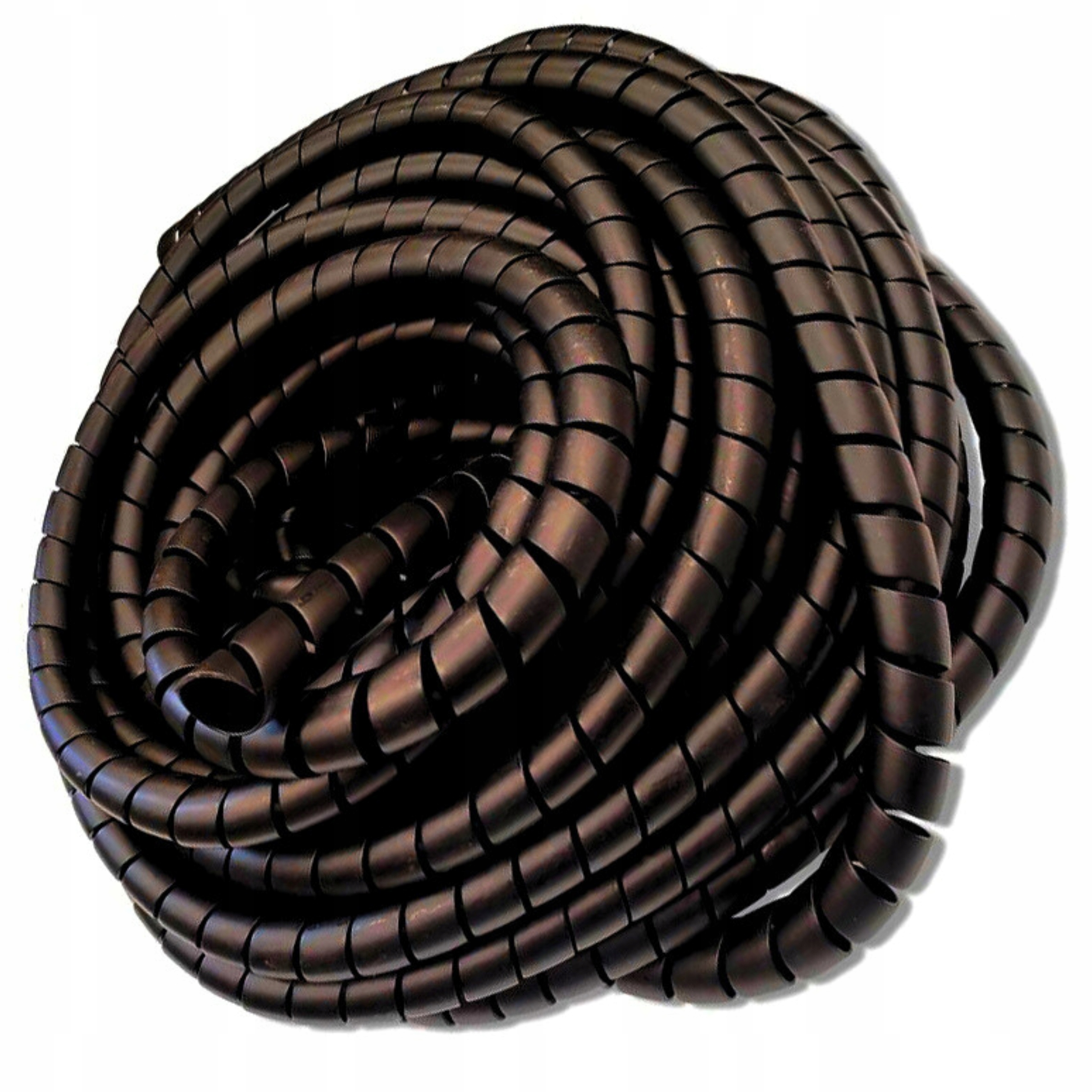 10 m Kryt kabelů – spirálový pružinový 22-27 mm Pvc, Černý; pro hadice