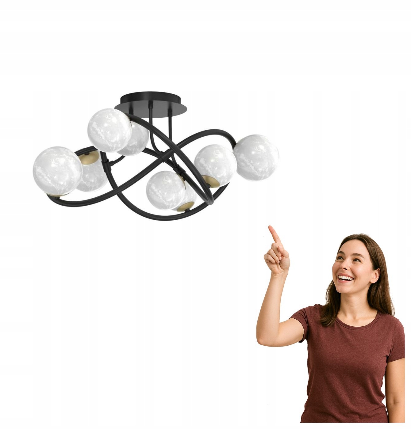 Stropná lampa Nisyro MX4922-8-EBGN Zuma Line