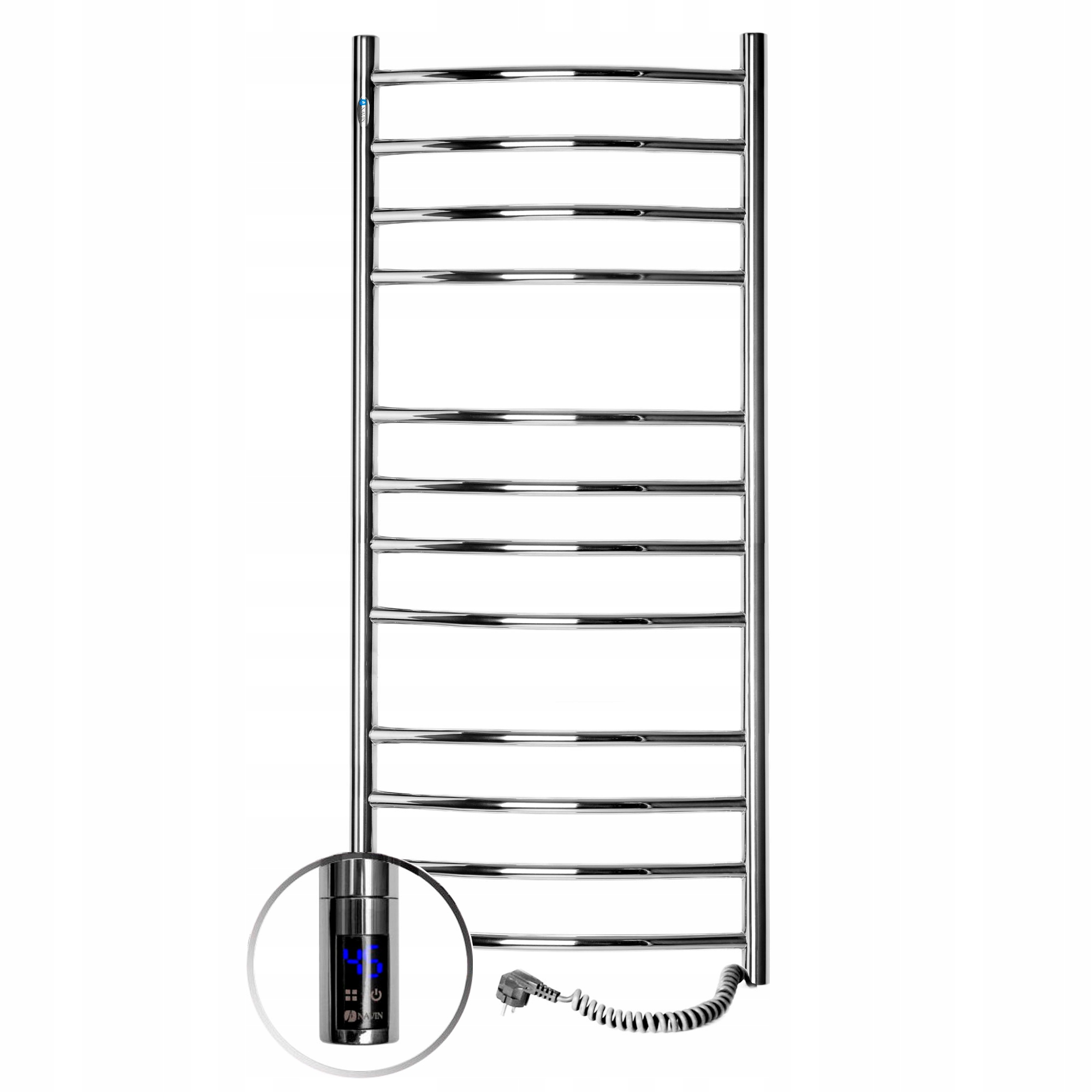 Elektryczny Grzejnik Łazienkowy Nierdzewny Camellia Sensor 480х1200 prawa