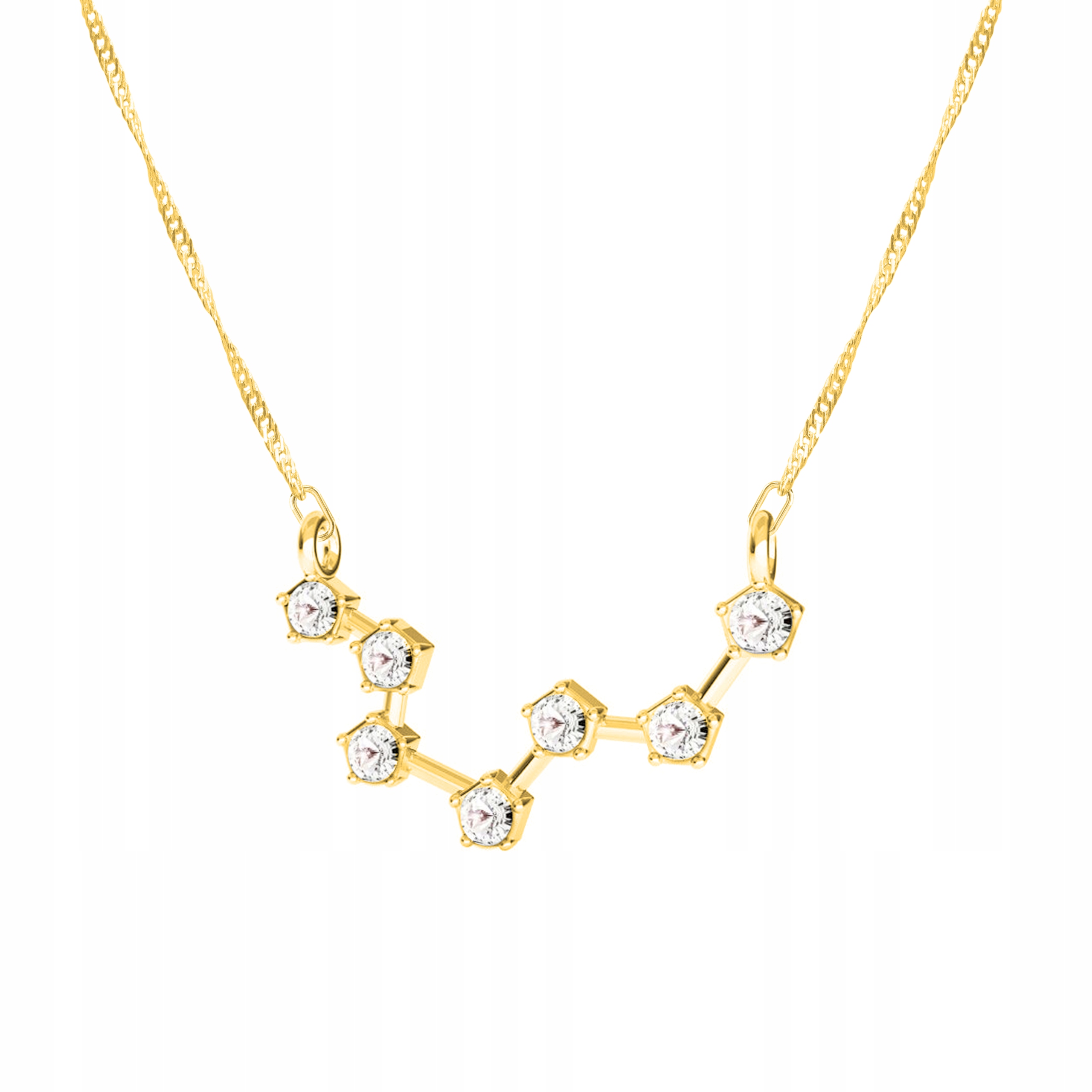 Řetízek zlatý náhrdelník 925 Znamení Zvěrokruhu Ryby