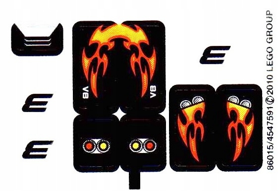 

Lego Naklejki Racers (7802/86015/4547591)