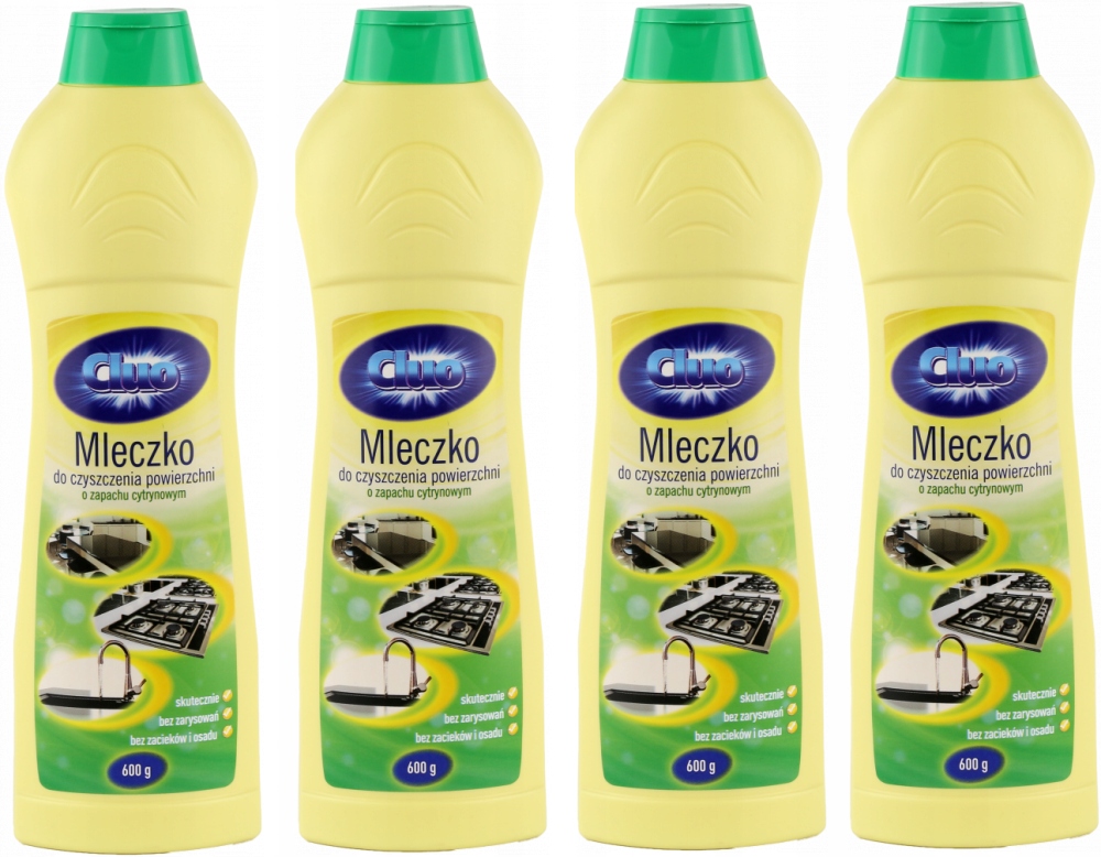 

Mleczko Cluo cytrynowe Do Czyszczenia 600ml x4