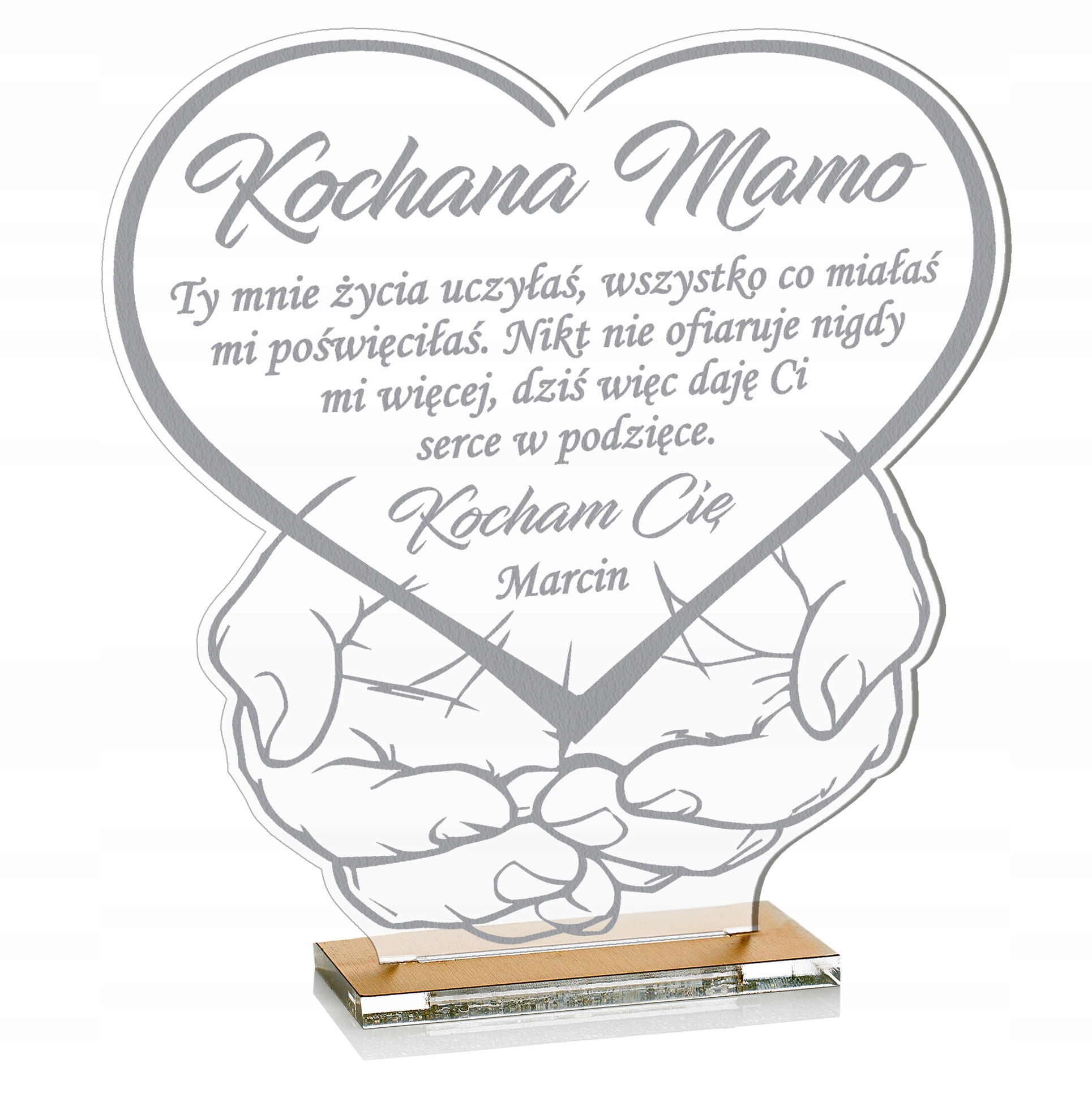 

Statuetka Dzień Mamy matki upominek 18-P