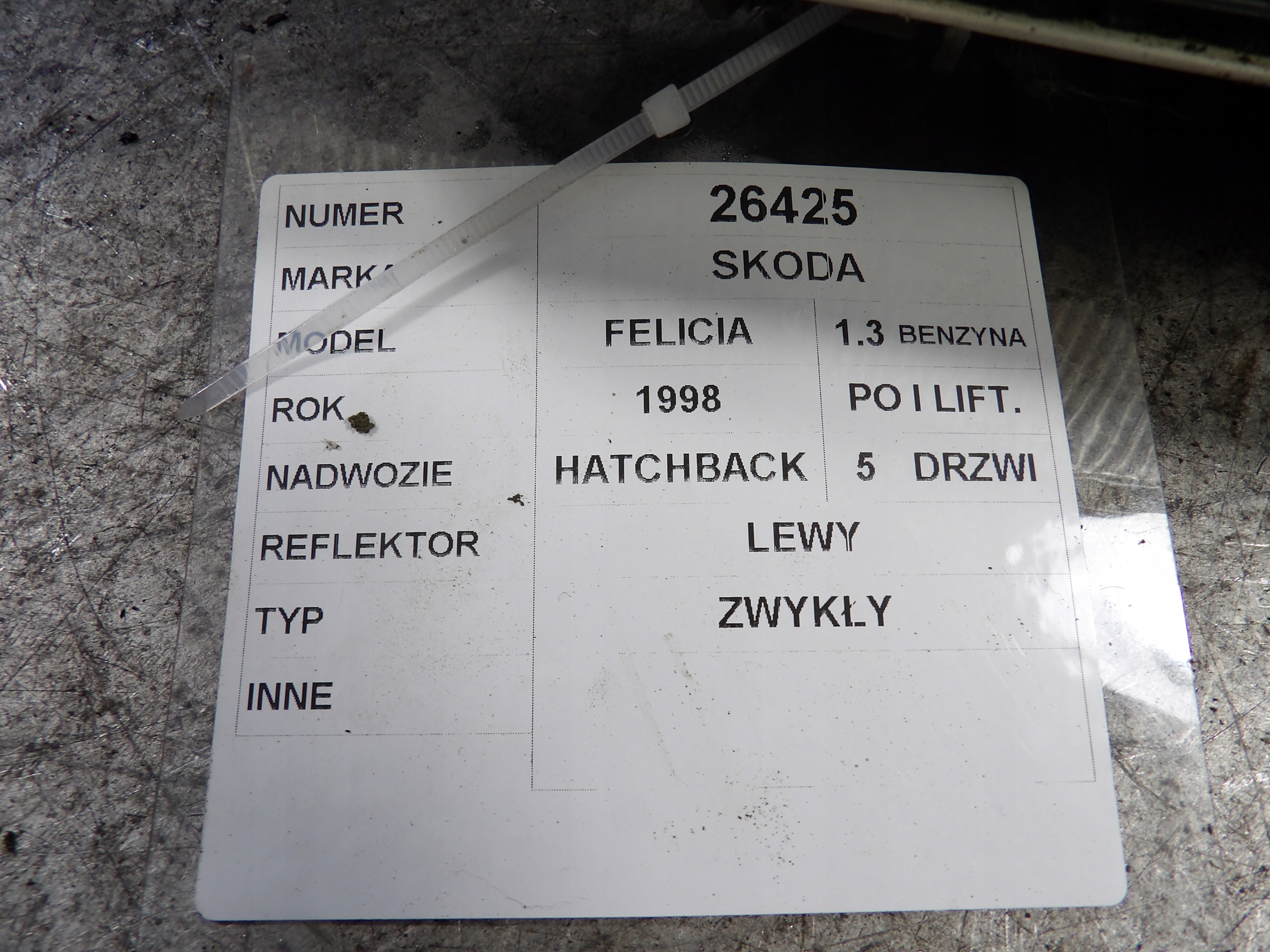 Skoda Felicia light front left 246149-00