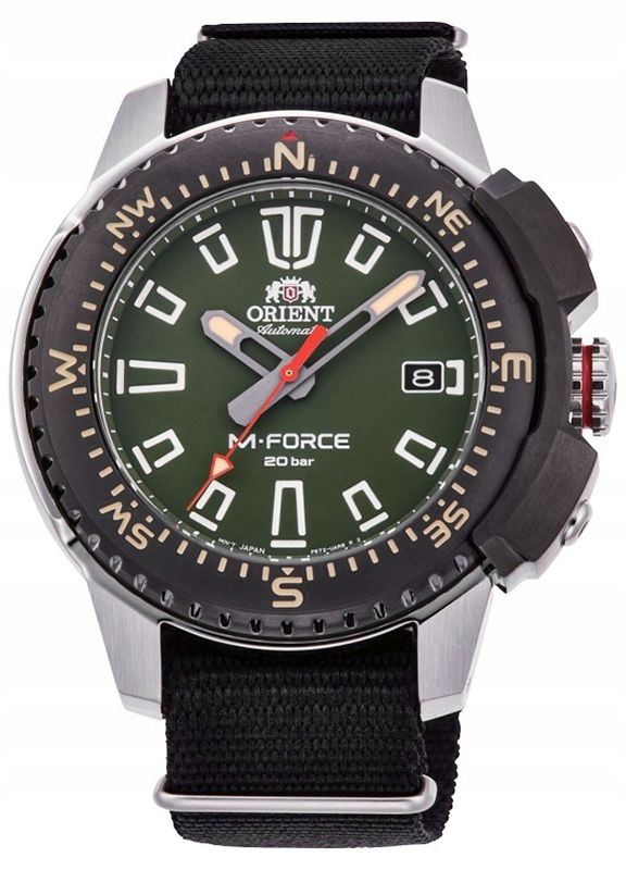 Hodinky Orient RA-AC0N03E10B M-force Automatický Vojenský Diver Na Řemínku