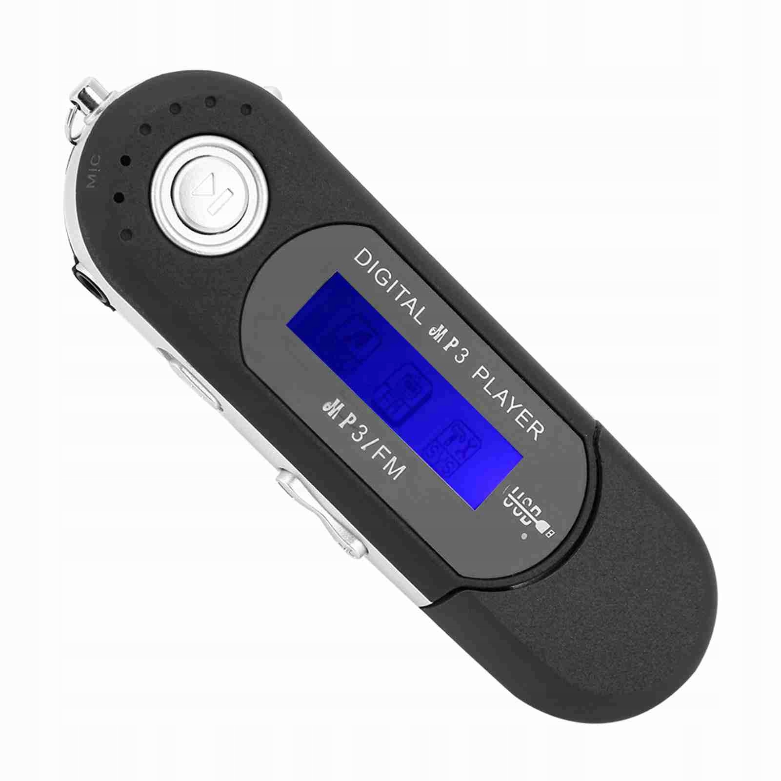 Odtwarzacz MP3 czarny 64 GB akumulatorowy z Bluetooth
