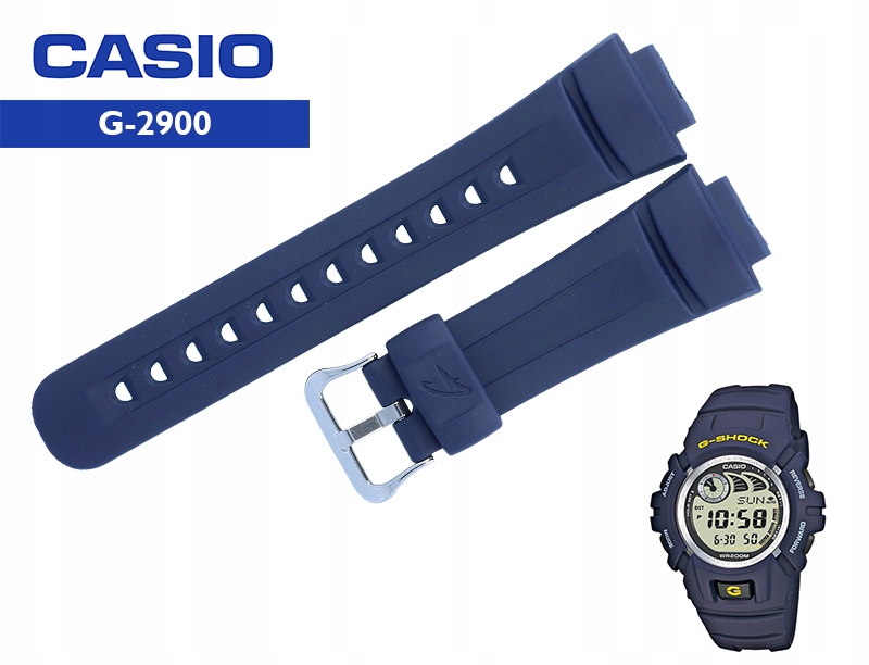 

pasek Casio G-2900 G2900F granatowy