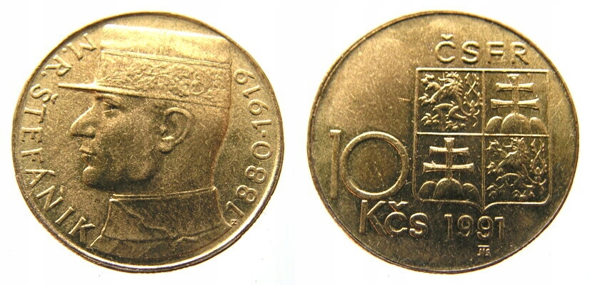 5595. CZECHOSŁOWACJA, 10 KORON, 1991