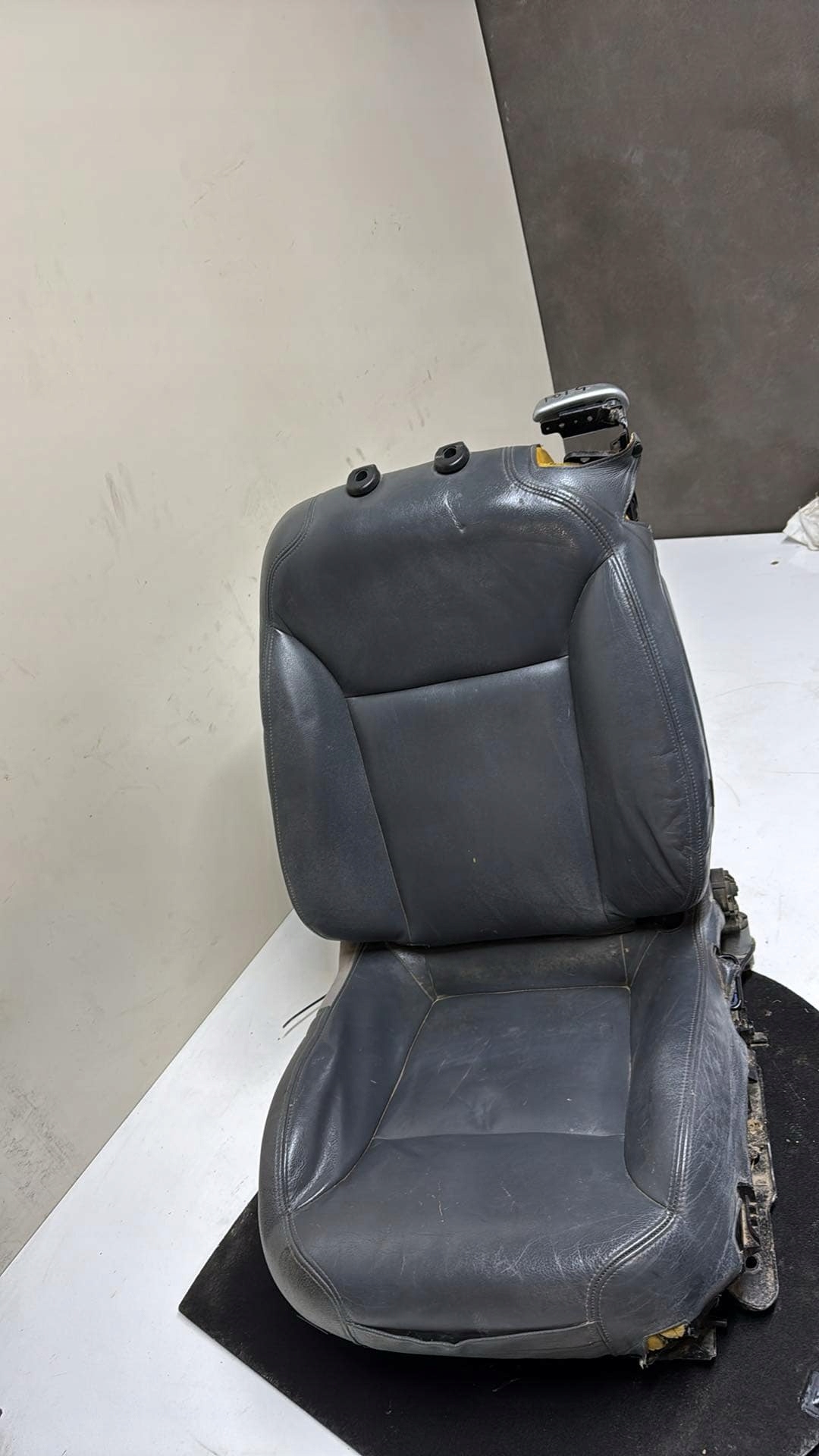 seat left CABRIO driver´s SAAB 9-3 93 grey leather grey SKORZANY