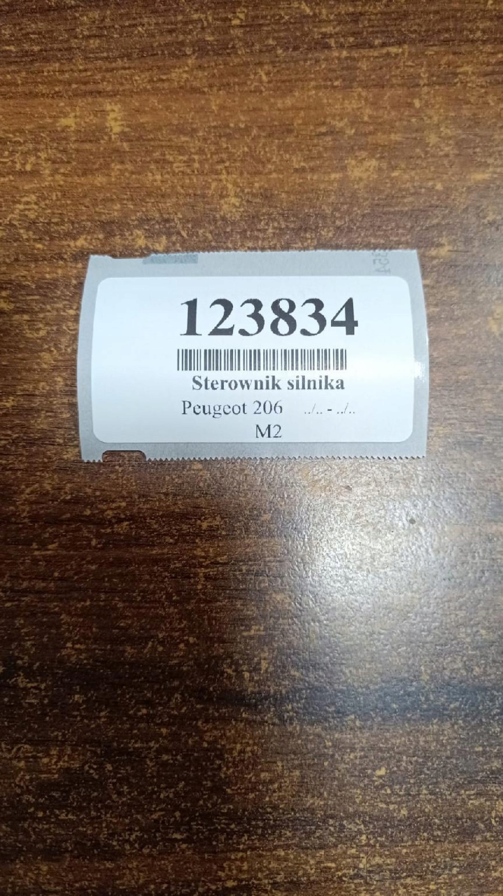 PEUGEOT 206 1.4 control unit of the engine 9656304580