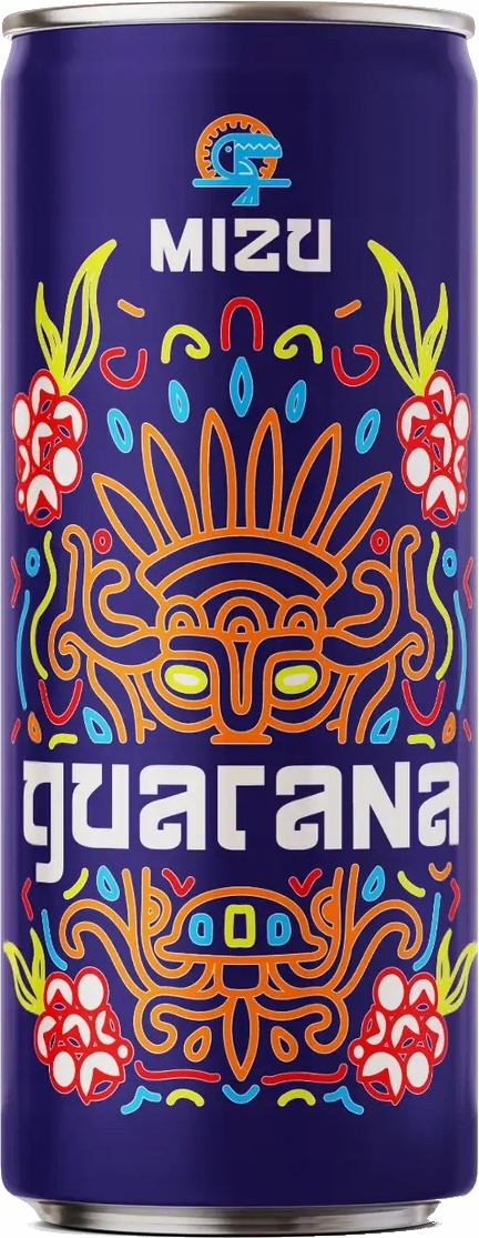 Levně Nápoj v plechovce Vitamizu Mizu Extrakt Guarana s příchutí Guavy 250 ml 24 ks