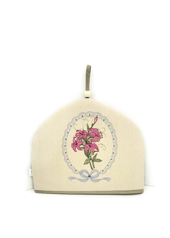 Oteplovač, obal na džbán, hrnek, konvice 32x26 cm, vyšívaný