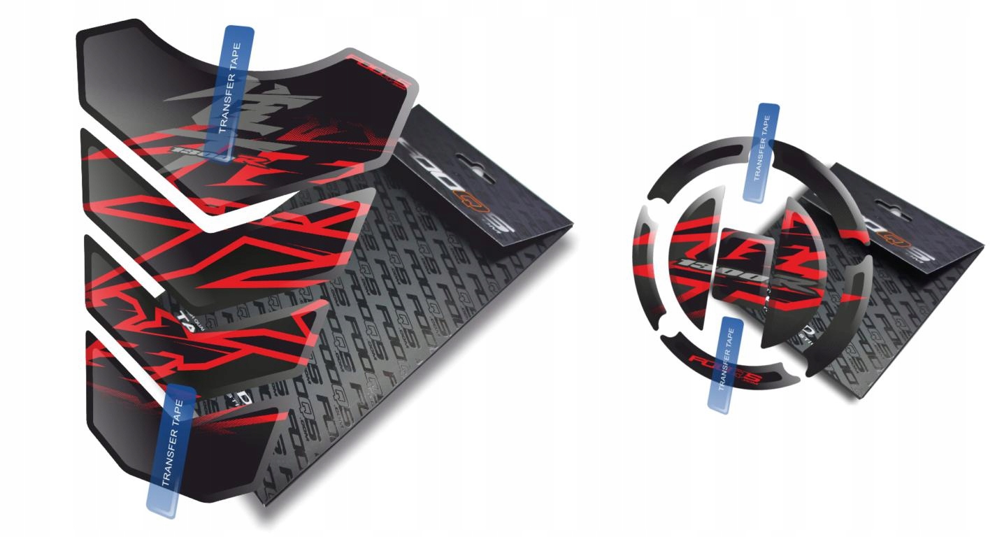 Tank-pad +cap-pad od firmy Fooqs pro Suzuki Gsx 1300-R Hayabusa Černá Červená