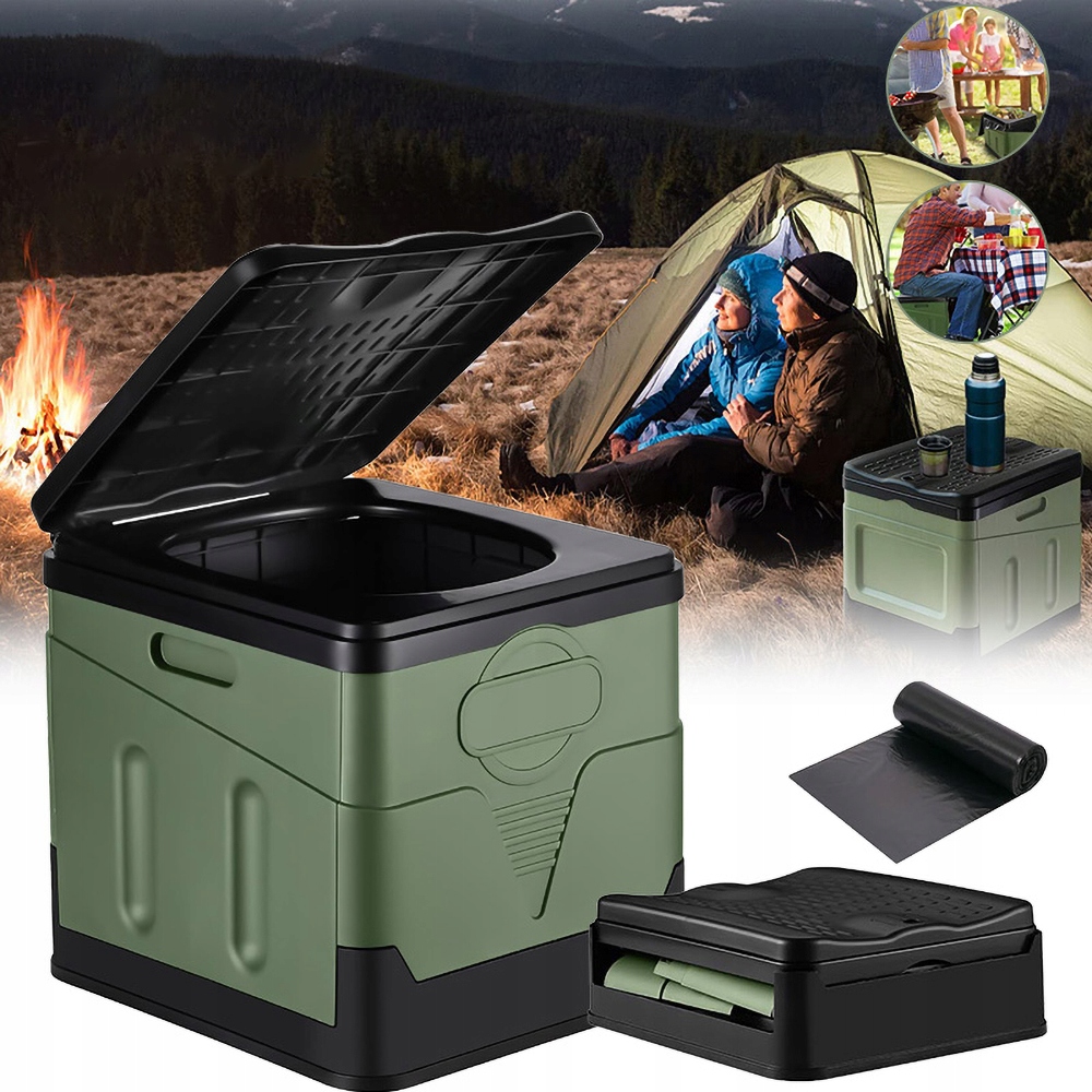 Składane Toalety Turystyczna Ubikacja Przenośna Wc Działka Budowa Camping