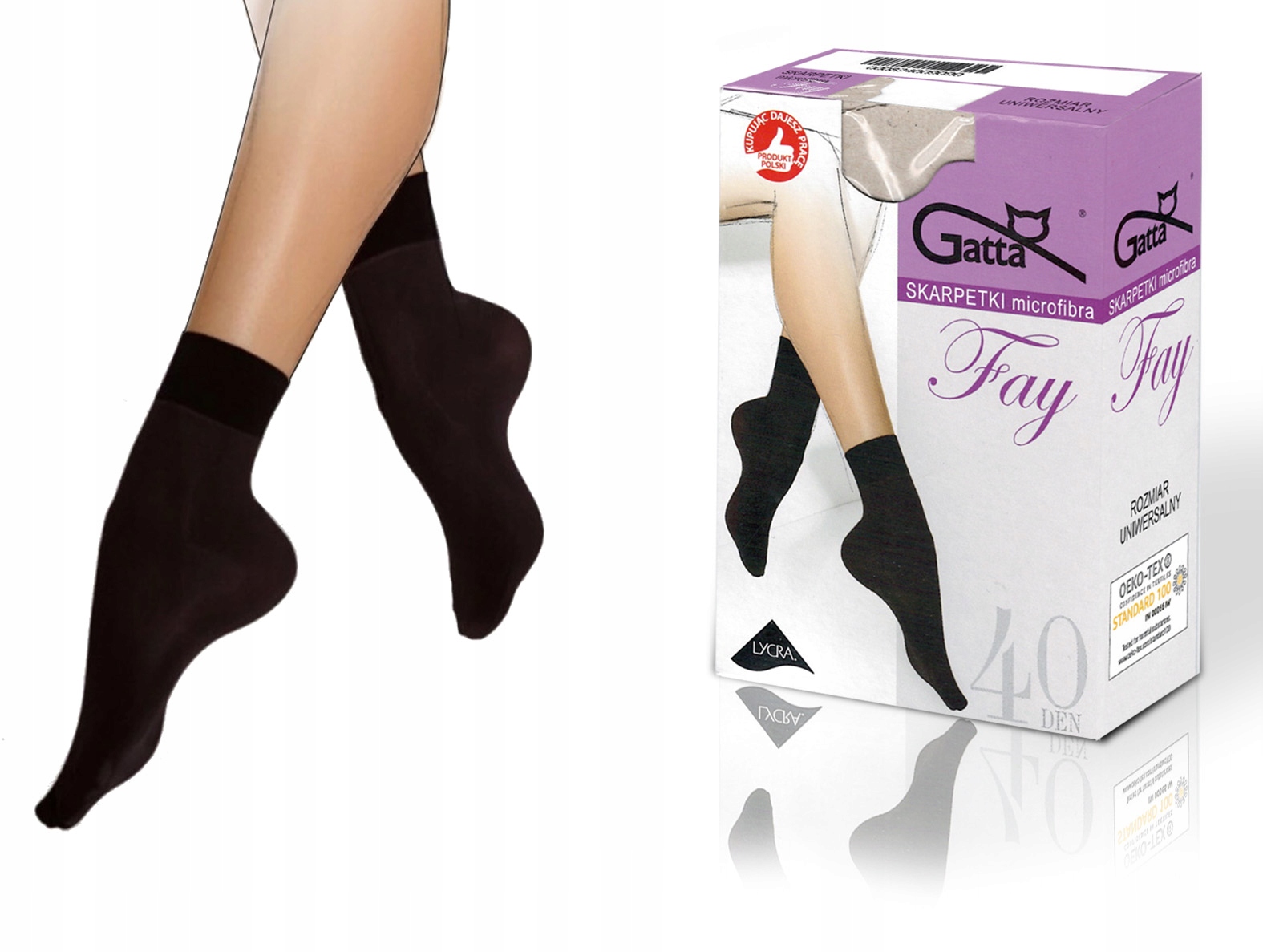 

Gatta Fay skarpetki 40den matowe mikrofibra czarny