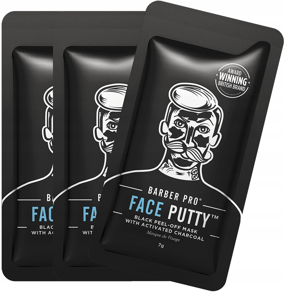 

Barber Pro Putty peelingująca maska z węglem 3 szt