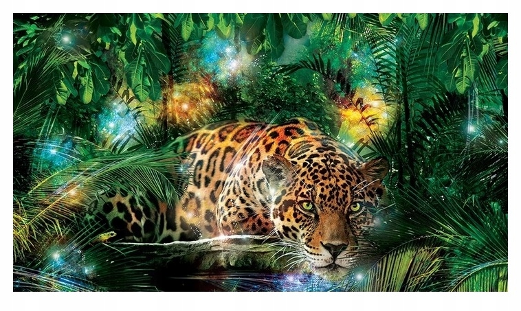 Fototapeta Tygr Gepard Jaguar Džungle 3D 254x184