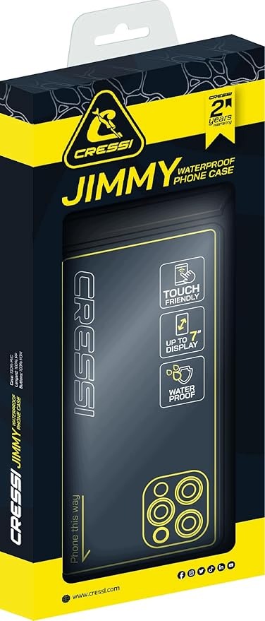Etui na telefon Cressi Jimmy w kolorze turkusowym, wodoodporne 7 cali