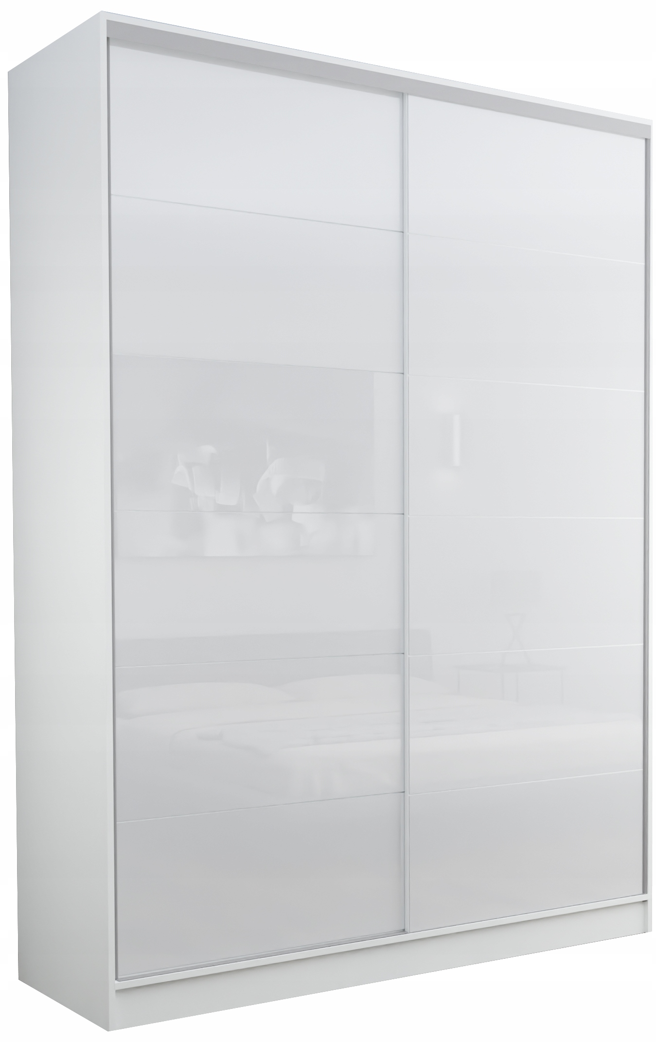 

Szafa 2D Pekin 170X250 Biała Lacobel Pełny Biały