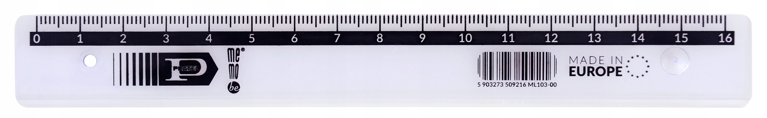 

MemoBe Linijka przezroczysta 16 cm by Pratel