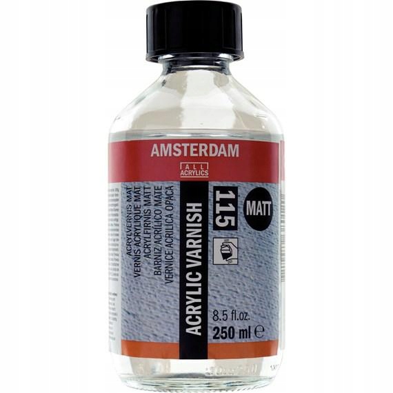 Verniks akrylový matný 250ml Amsterdam 115