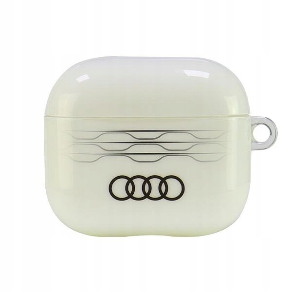 Etui Do Airpods 3 Audi IML Geometric Pattern Biały Cover Case Futerał
