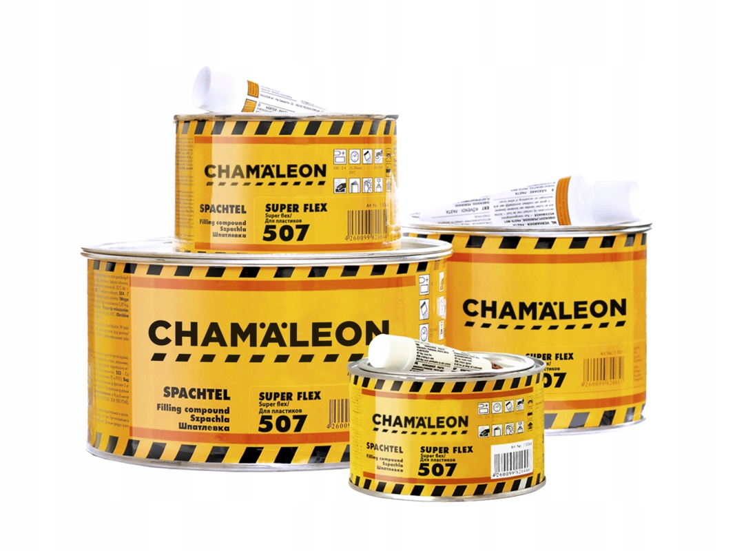 

Chamaleon szpachlówka do plastiku 500g +12g czarna