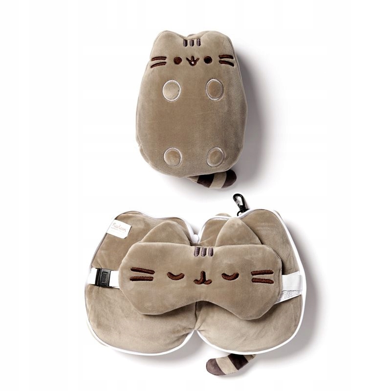PODUSZKA PODRÓŻNA PLUSZOWA MASKOTKA + MASKA NA OCZY W PODRÓŻ KOT PUSHEEN EAN (GTIN) 5055071771033