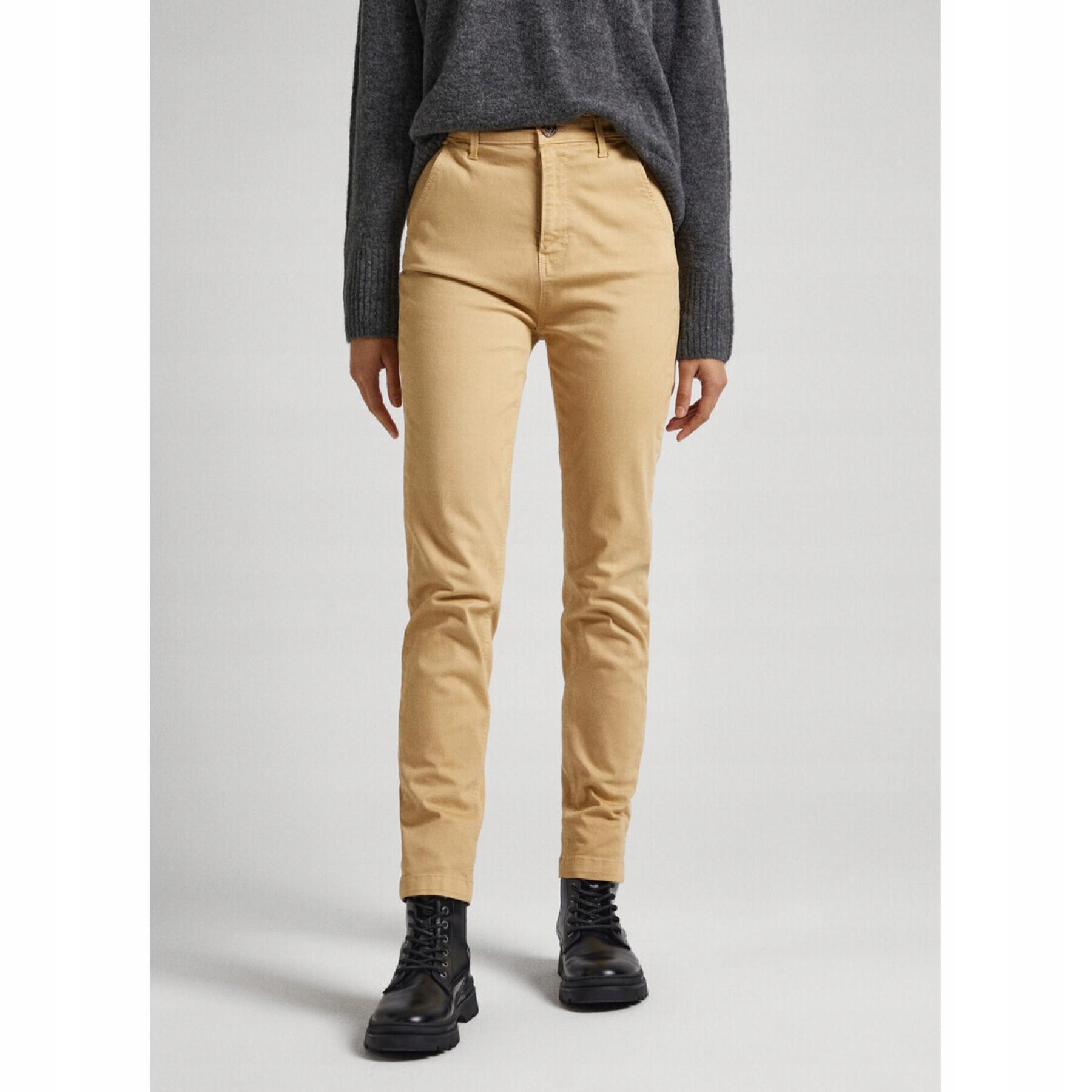 Béžové chino kalhoty Pepe Jeans 30/28